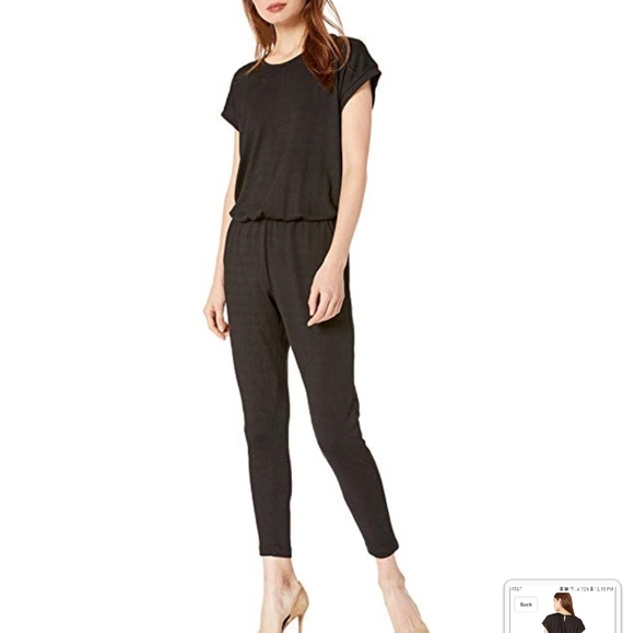 ella moss collared denim jumpsuit